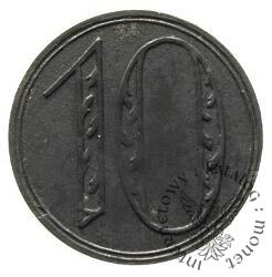 10 fenigów WMG (liczba bez ornamentu)