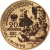 20 andersenów / Hans Christian Andersen - typ I / PRÓBA - WZORZEC PRODUKCYJNY DLA MONETY (miedź patynowana)
