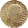 1 złoty - Polonia (głowa kobiety) Ag PRÓBA bez roku 18 mm