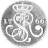 replika grosza Stanisława Augusta Poniatowskiego z 1766 roku / Oficjalna moneta VIII Jarmarku Tumskiego