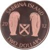 TWO DOLLARS / SABRINA ISLAND - WESTARCTICA TERRITORIES (Emisja specjalna - Cu)