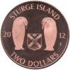 TWO DOLLARS / STURGE ISLAND - WESTARCTICA TERRITORIES (Emisja specjalna - Cu)