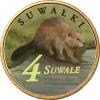 4 suwale (I emisja - mosiądz + tampondruk) / Bóbr