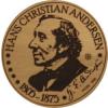 20 andersenów / Hans Christian Andersen - typ IV / PRÓBA - WZORZEC PRODUKCYJNY DLA MONETY (miedź patynowana)