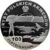 100 złotych rybek (Ag) - XIX emisja / TOŁPYGA BIAŁA