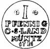 moneta próbna - pfennig - Cu