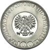 100 złotych - Mikołaj Kopernik - włosy nie dotykają obrzeża, Ag