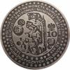 10 numizmatycznych polskich / ŚW. ELIGIUSZ (mosiądz srebrzony oksydowany)