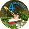 4 augusty (II emisja - mosiądz z tampondrukiem)