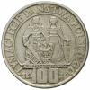 100 złotych - Mieszko i Dąbrówka - postacie, tło gładkie, Ag