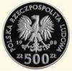 500 złotych - XIV Mistrzostwa Świata w Piłce Nożnej Włochy 1990