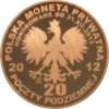 20 poczty podziemnej (POCZTA OBOZOWA SOLIDARNOŚĆ) / WZORZEC PRODUKCYJNY DLA MONETY (wzór III - marszałek Edward Śmigły-Rydz / miedź patynowana)