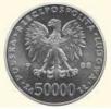 50 000 złotych - Józef Piłsudski st. lustrzany