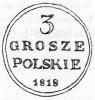 3 grosze  NW bok gładki