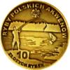 10 złotych rybek (mosiądz patynowany) - LV emisja / GŁOWACZ BIAŁOPŁETWY