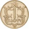 1 złoty - ornament, nikiel, bez zn. men.