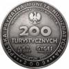 200 turystycznych / Warszawa (Zwiastun serii - mosiądz srebrzony oksydowany)