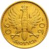 20 złotych - Polonia (głowa kobiety) - mosiądz