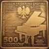 500 chopinów / Fryderyk Chopin (klipa - mosiądz patynowany)