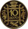 10 złotych - symbole - kopia monety próbnej