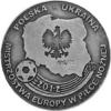 EURO 2012 - POLSKA - UKRAINA (miedź srebrzona oksydowana)