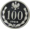 100 (bez nazwy) - Józef Piłsudski - kopia monety próbnej
