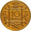 10 złotych - symbole, tombak, duża