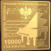 10000 chopinów / Fryderyk Chopin (klipa - złoto Ag 999,9)