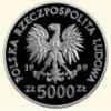 5000 złotych - Władysław II Jagiełło - popiersie