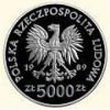 5000 złotych - Władysław II Jagieło - półpostać