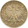 1 złoty - Polonia (głowa kobiety) Ag PRÓBA bez roku 18 mm
