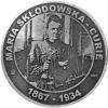 20 SKŁODOWSKIEJ (Maria Skłodowska-Curie) / WZORZEC PRODUKCYJNY DLA MONETY (miedź srebrzona oksydowana)