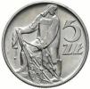 5 złotych - Rybak - wąska cyfra 8