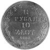 1 1/2 rubla - 10 złotych M-W