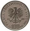 100 złotych - Jan Kochanowski popiersie