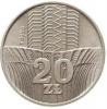 20 złotych - wieżowiec i kłosy