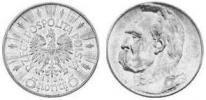 5 Złotych (Józef Piłsudski)(1934) (bez napisu) PRÓBA