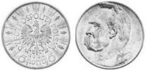 5 Złotych (Józef Piłsudski)(1934) (bez napisu) PRÓBA